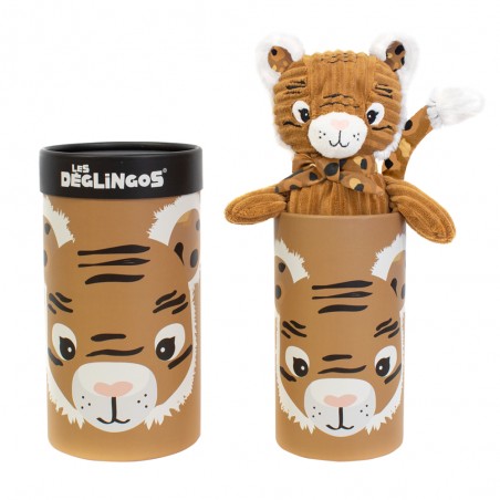 Peluche Spéculos le tigre dans sa boite