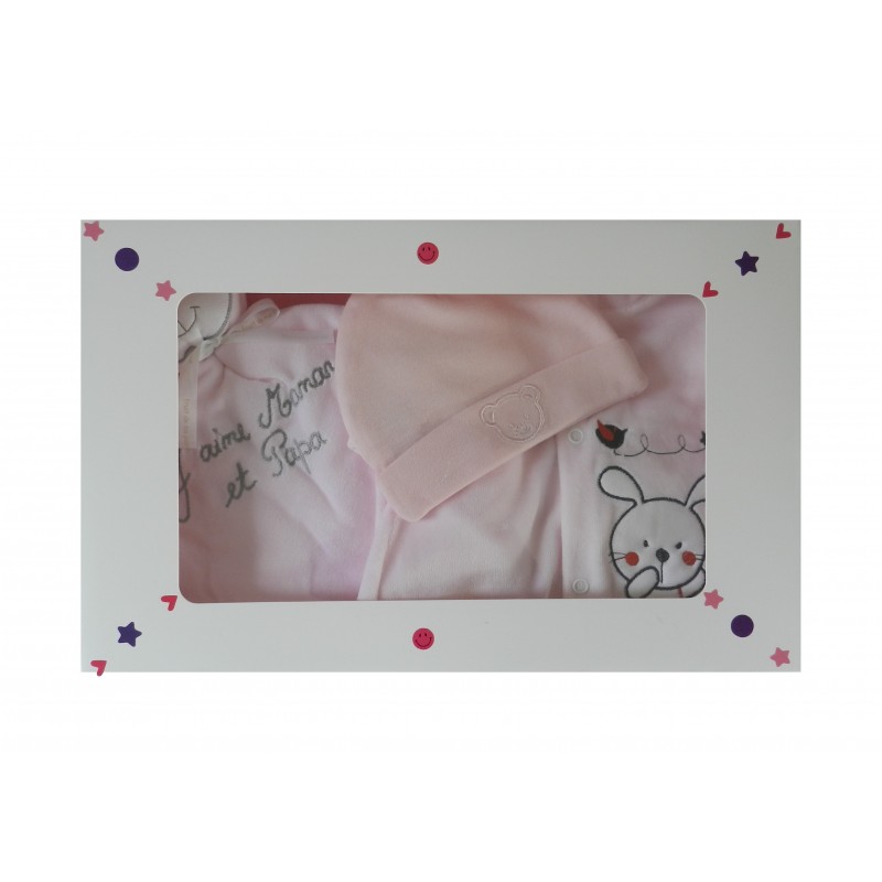 Coffret naissance rose Coffret naissance rose