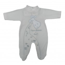 Pyjama bébé beige girafe