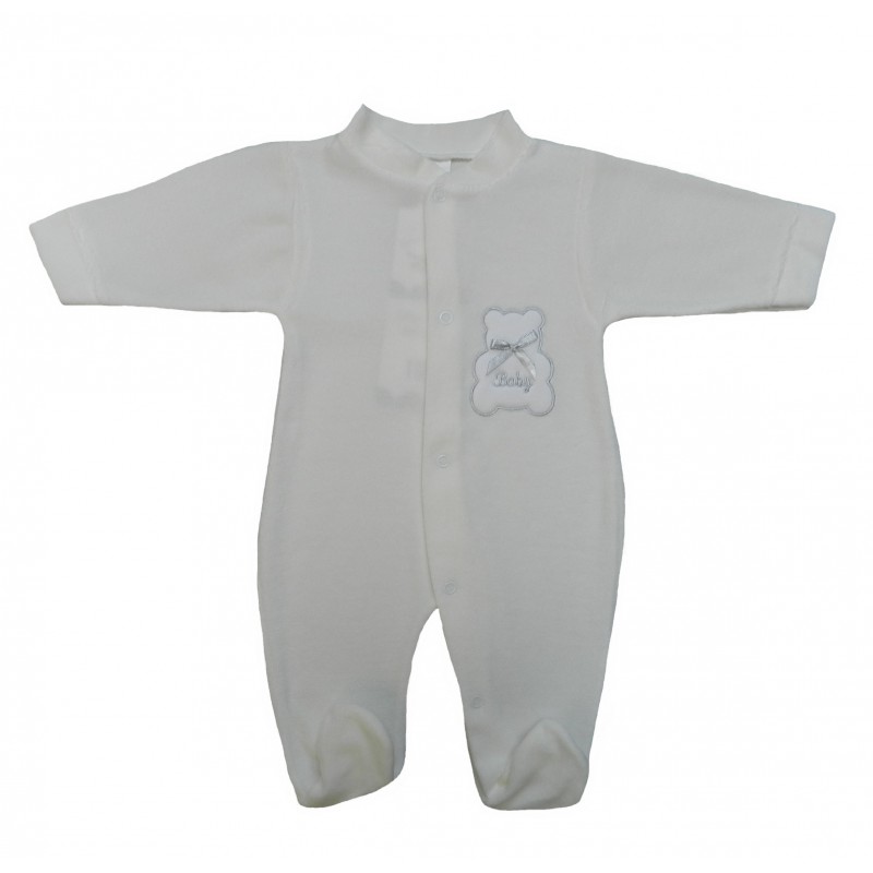 Pyjama bébé mixte, motif ourson sur la poitrine