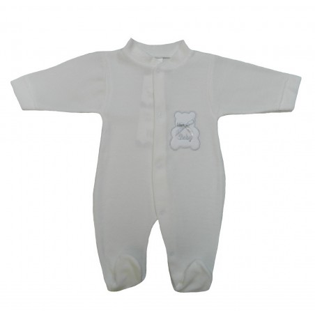 Pyjama bébé mixte, motif ourson sur la poitrine