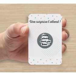 Carte à gratter I love you pour annonce ou demande originale