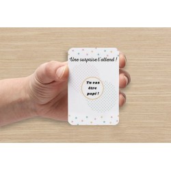 Carte à gratter Tu vas être papi!