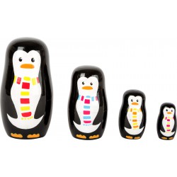 Poupées russes famille pingouin