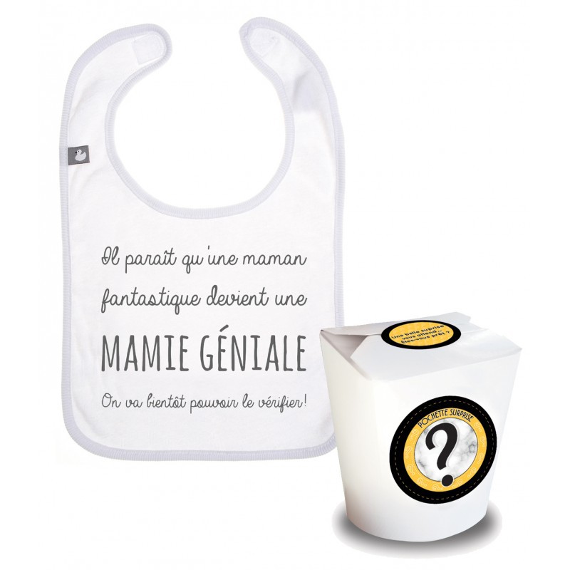 Lot de 2 bébé bavoir cadeau texte annonce grossesse papa si vous ne savez  pas, il