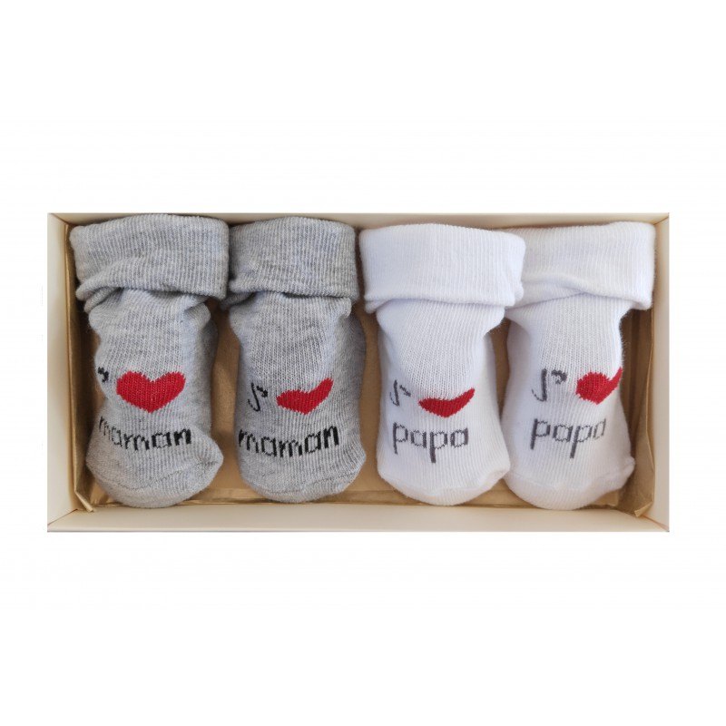 Coffret chaussettes bébé - coffret naissance- Mon Coffret Naissance