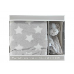 Coffret doudou couverture gris