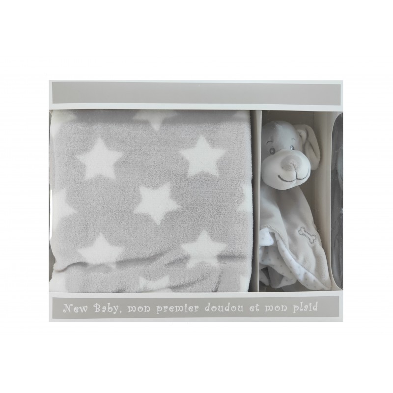 Coffret doudou couverture gris Coffret doudou couverture gris
