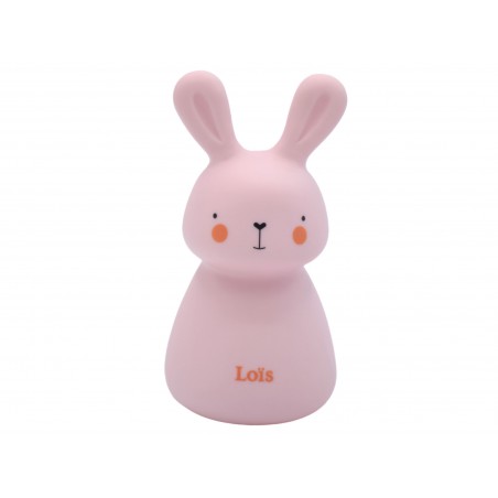 Loïs veilleuse lapin rose