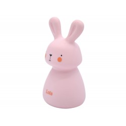 Veilleuse rose lapin Olala boutique