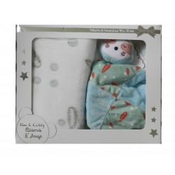 Coffret naissance doudou couverture mixte!