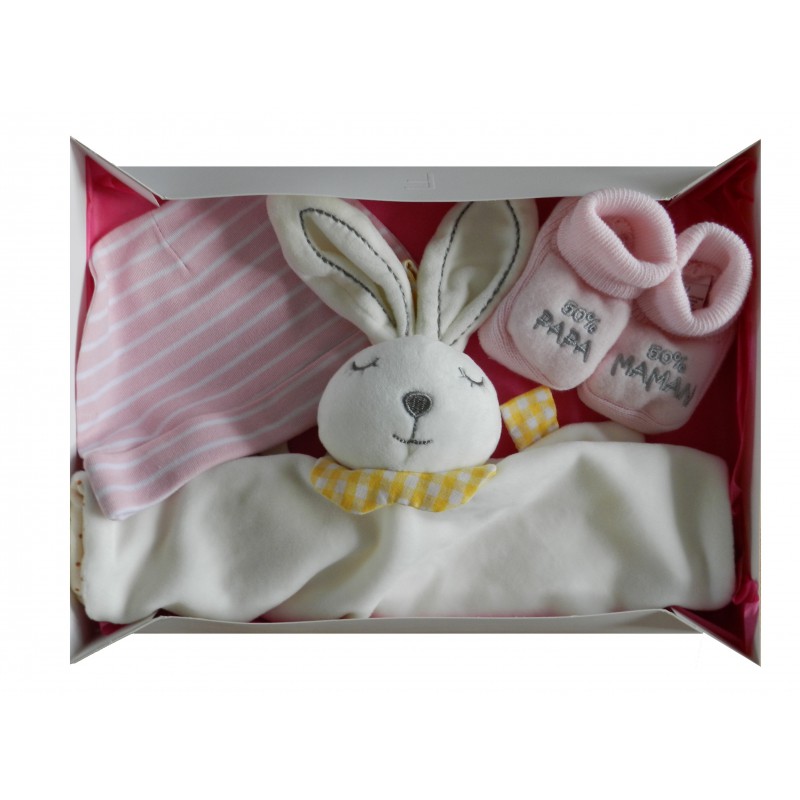 Coffret bébé maternité - 3 bodys, 3 pyjamas et accessoires - naissance 50  cm