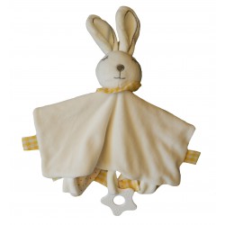 Doudou lapin crème