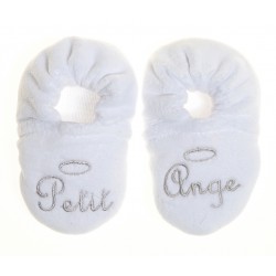 Chaussons bébé blanc Petit ange