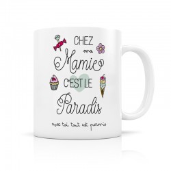 Mug Chez mamie c'est le paradis