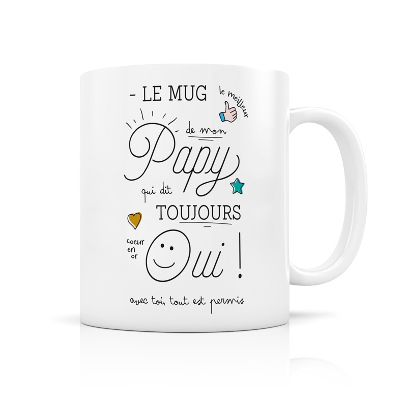 Mug papy qui dit toujours oui