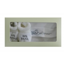 Coffret naissance bonnet et chaussons