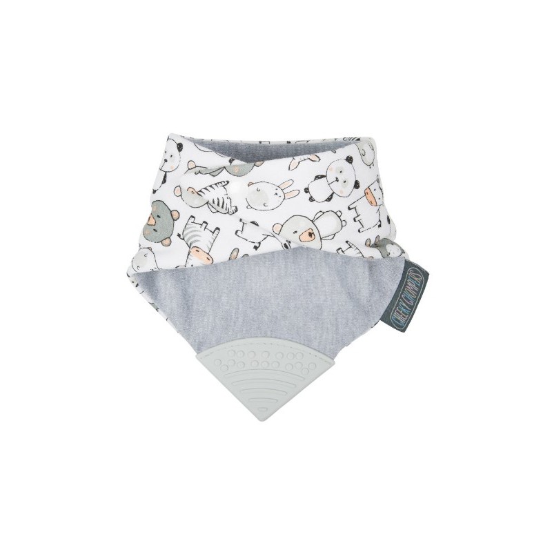 Nattou Silicone Doudou Mousseline De Coton Jouet De Dentition Vert 30