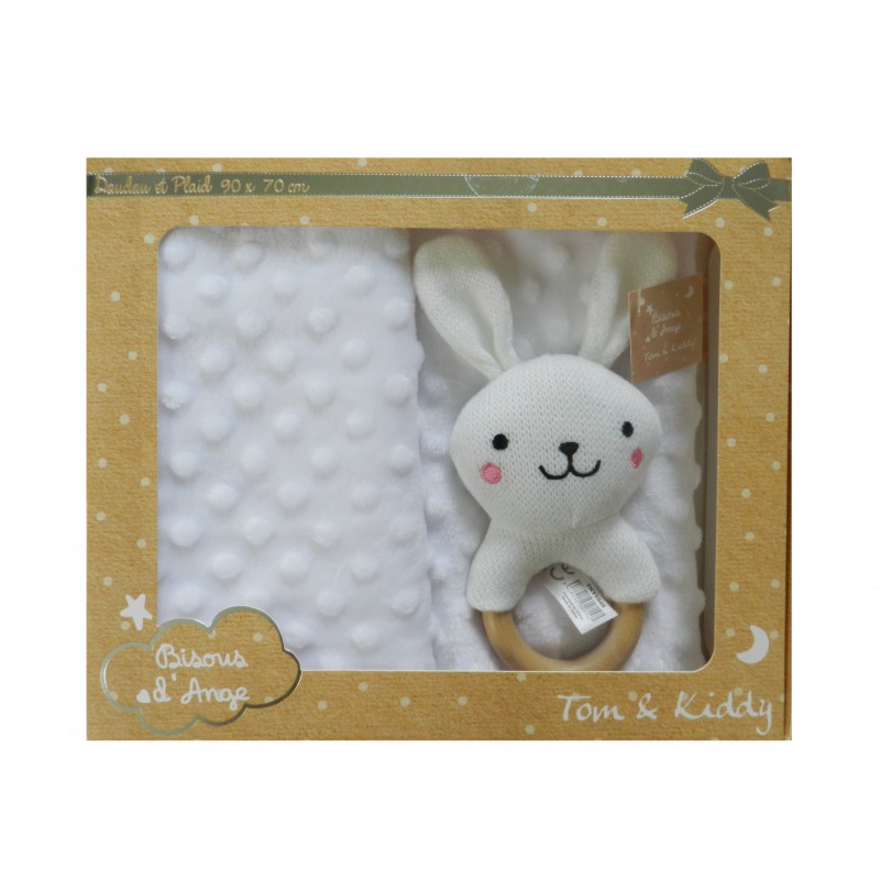 Coffret cadeau naissance - doudou couverture - Mon Coffret Naissance