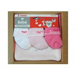 Coffret bavoir et chaussettes pour bébé