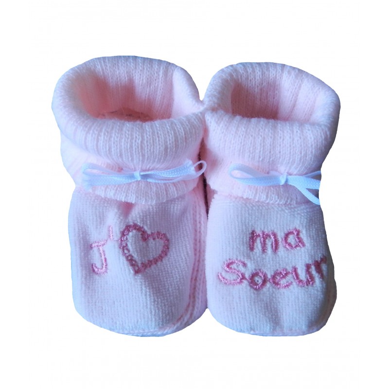 chausson de naissance fille
