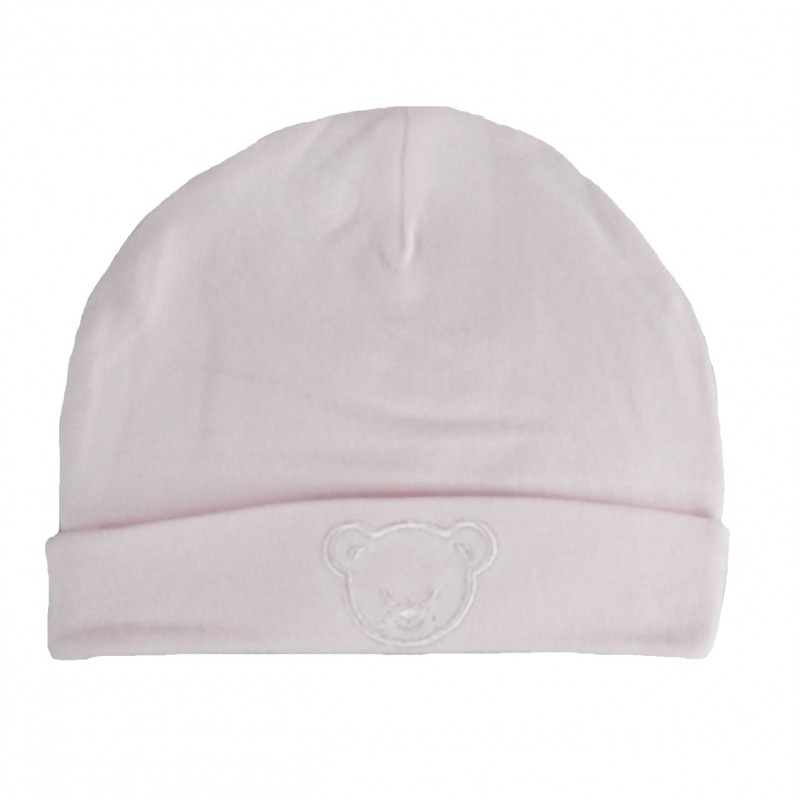 Bonnet naissance rose 100% coton Bonnet naissance rose 100% coton