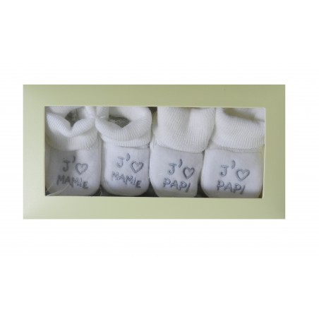 chaussons bebe papi mami