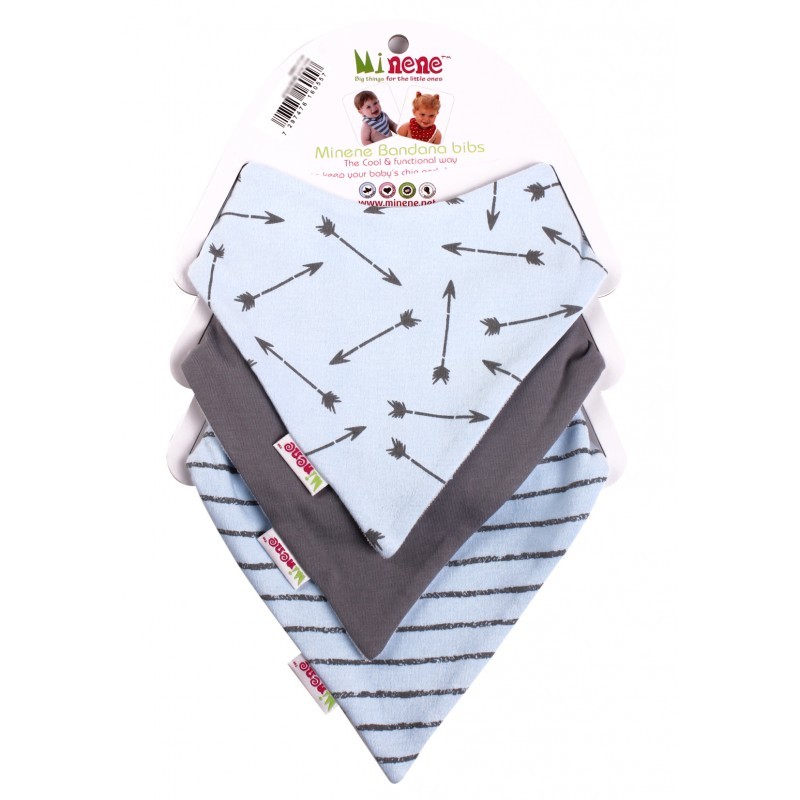 Lot de 3 bavoirs bandanas bébé garçon