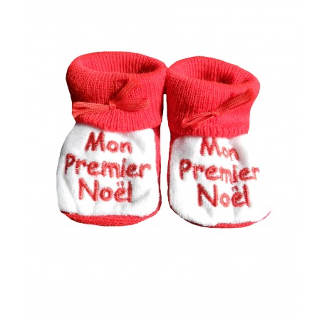 Chaussons naissance mon premier noël