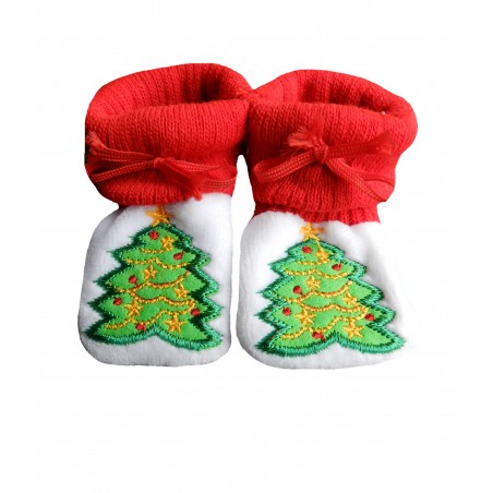 Chaussons naissance sapin