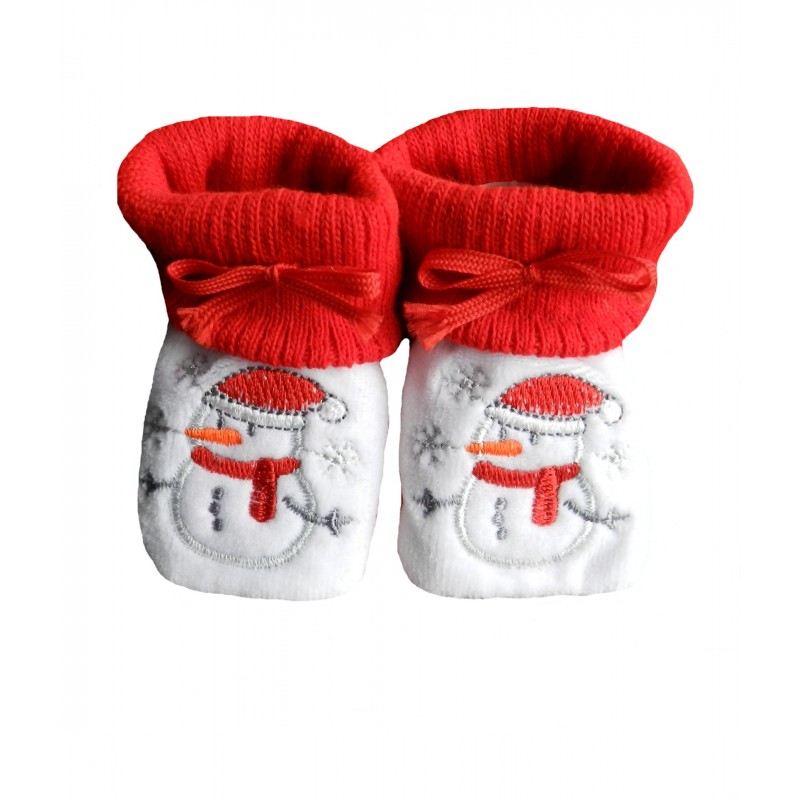 NOSBEBES® Chaussons bébé idée cadeau bébé maternité naissance (blanc-JP) 0-3  mois Etroit : : Mode