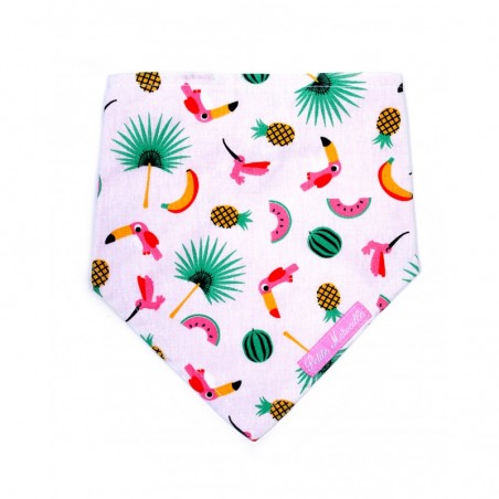 Bavoir bandana bébé exotique