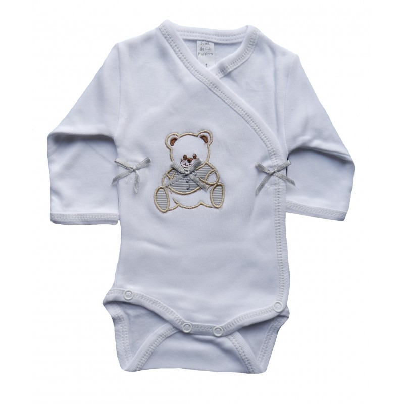 Body Bebe Blanc Et Gris Body Bebe Mon Coffret Naissance