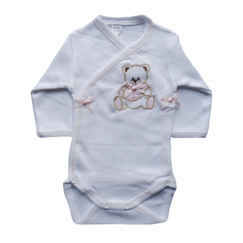 2 Bodies Bébé Fille ASSE - Collection Officielle Saint-Étienne - 100% Coton