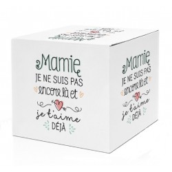 Le mug pour annoncer sa grossesse à la future mamie est emballé dans une jolie boite