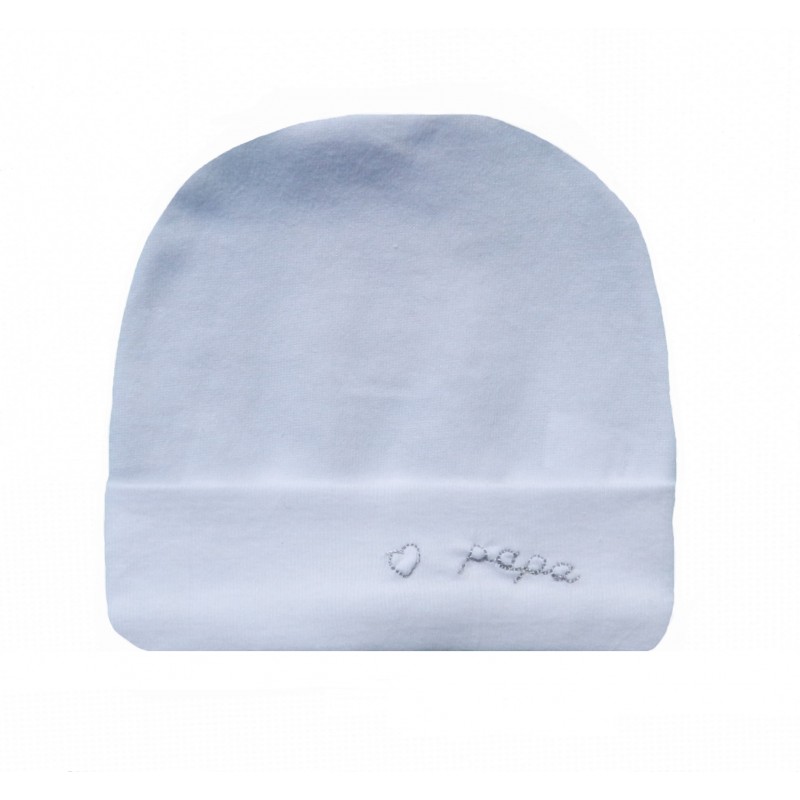 Bonnet naissance j'aime papa Bonnet naissance j'aime papa