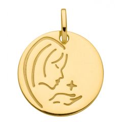 Médaille pour baptême La vierge